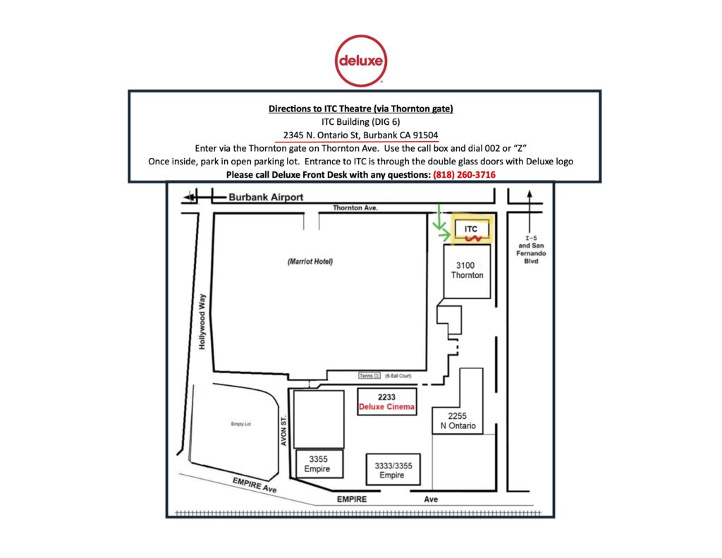 Directions to Deluxe Cinema ITC Building - Thornton