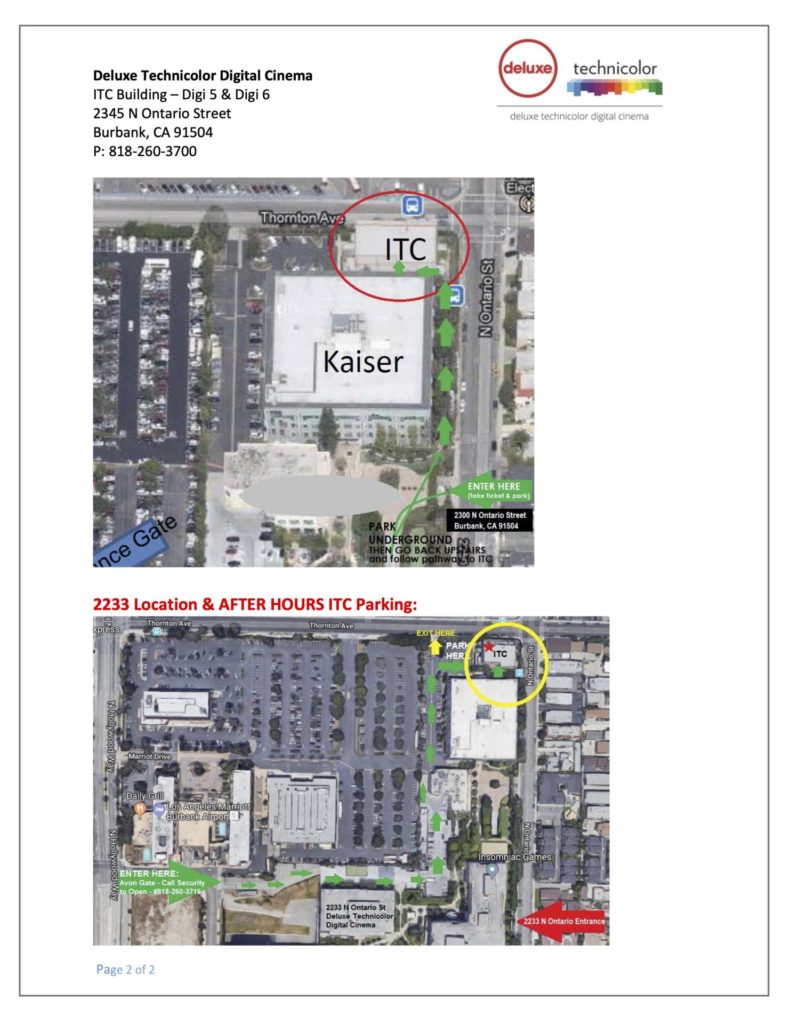Directions to Deluxe ITC Building - Ontario Street 2